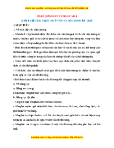 Giáo án Hôm nay và ngày mai (2024) Kết nối tri thức