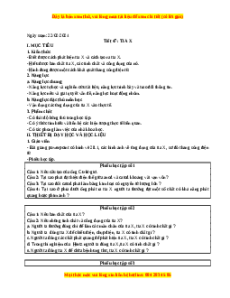 Giáo án Vật lí 12 Bài 28: Tia X