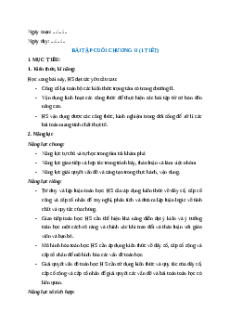 Giáo án Ôn tập Chương 2 Toán 11 Kết nối tri thức (năng lực số)