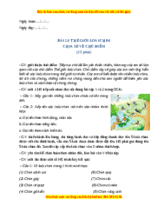 Giáo án Thế giới loài chim Tiếng việt 2 Cánh diều