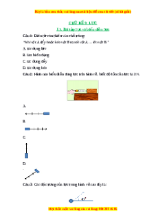 Trắc nghiệm Lực và biểu diễn lực KHTN 6 Chân trời sáng tạo