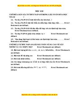 Tư duy Hóa học NAP 4.0