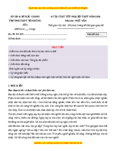 Đề thi thử tốt nghiệp Ngữ Văn trường THPT Yên Dũng 2 - Sở GD&ĐT Bắc Giang năm 2024