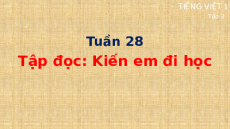 Giáo án Powerpoint Tập đọc: Kiến em đi học Tiếng việt lớp 1 Cánh diều