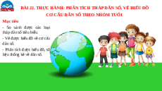 Giáo án Powerpoint Bài 22 Địa lí 10 Chân trời sáng tạo: Thực hành phân tích tháp dân số, vẽ biểu đồ cơ cấu dân số theo nhóm tuổi