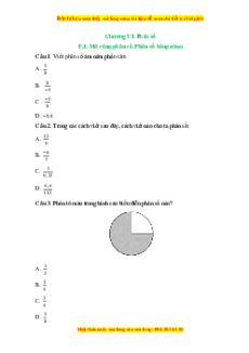 Bài tập Trắc nghiệm Toán 6 Kết nối tri thức (Học kì 2)