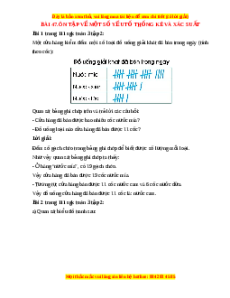 Giải Sgk Toán lớp 3 Bài 47: Ôn tập về một số yếu tố thống kê và xác suất (Cánh diều)