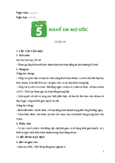 Giáo án Tuần 19 Hoạt động trải nghiệm lớp 5 Cánh diều