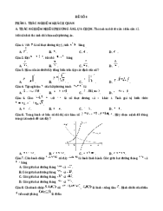 Đề thi Toán 11 Giữa kì 2 Chân trời sáng tạo cấu trúc mới (Đề 4)