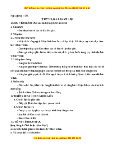 Giáo án Bài 4 Công nghệ 8 Kết nối tri thức: Bản vẽ lắp