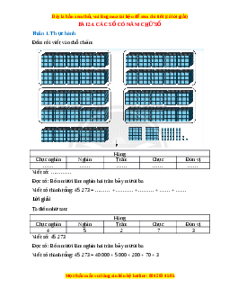 VBT Toán lớp 3 Bài 24 (Chân trời sáng tạo): Các số có năm chữ số
