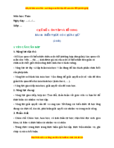 Giáo án Biểu thức có chứa chữ Toán 4 Chân trời sáng tạo
