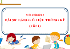 Giáo án Powerpoint Bảng số liệu thống kê Toán lớp 3 Cánh diều