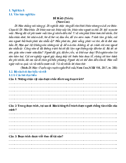 Ngữ liệu ngoài sgk lớp 10 phần Truyện ngắn, tiểu thuyết