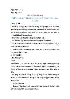 Giáo án Tri thức Ngữ văn trang 109 Ngữ Văn 12 Cánh diều