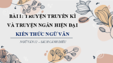 Giáo án Powerpoint Bài 1: Truyện truyền kì và truyện ngắn hiện đại Ngữ văn 12 Cánh diều