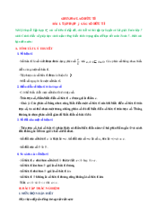 Chuyên đề, bài tập Toán 7 Cánh diều (cơ bản, nâng cao)