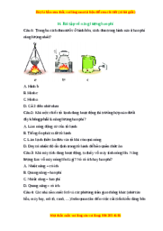 Trắc nghiệm Năng lượng hao phí KHTN 6 Kết nối tri thức