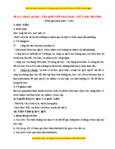 Giáo án Bài 23 Địa lí 6 Cánh diều (2024): Thực hành Tìm hiểu lớp phủ thực vật ở địa phương