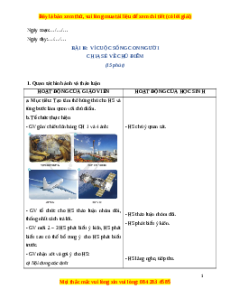 Giáo án Bài 18 Tiếng Việt lớp 4 Cánh diều: Vì cuộc sống con người