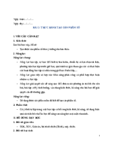 Giáo án Chủ đề A Bài 2 Tin học lớp 5 Cánh diều: Thực hành tạo sản phẩm số