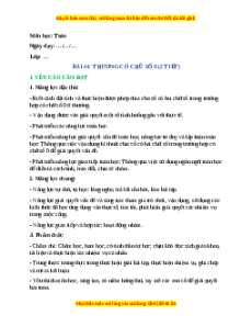 Giáo án Thương có chữ số 0 Toán lớp 4 Cánh diều