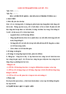 Giáo án NLS Toán 6 Kết nối tri thức Luyện tập chung: Em sẽ làm gì trong tương lai