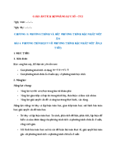 Giáo án Bài 4 Toán 9 Kết nối tri thức (năng lực số)
