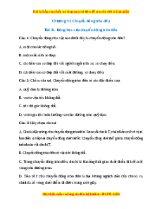 Trắc nghiệm Động học của chuyển động tròn đều Vật lí 10 Kết nối tri thức