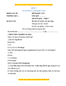 Đề thi cuối kì 2 Tin học lớp 4 Kết nối tri thức (Đề 3)