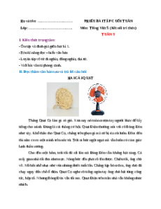 Bài tập cuối tuần Tiếng Việt lớp 5 Kết nối tri thức Tuần 9