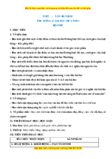 Giáo án Vẻ đẹp của thơ ca (2024) Kết nối tri thức