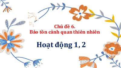 Bài giảng Powerpoint HĐTN 11 Kết nối tri thức Chủ đề 6: Bảo tồn cảnh quan thiên nhiên