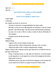 Giáo án Hoạt đông thực hành và trải nghiệm: Quản lí tài chính cá nhân Toán 8 Cánh diều