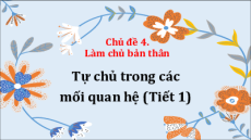 Bài giảng Powerpoint Chủ đề 4: Làm chủ bản thân Hoạt động trải nghiệm 8 Cánh diều