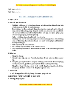 Giáo án Cái bàn học của tôi Tiếng Việt 2 Chân trời sáng tạo