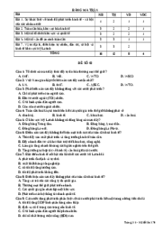 Đề thi giữa kì 1 Địa lí 11 Cánh diều có đáp án (đề 2)
