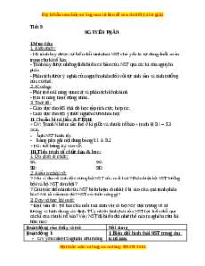 Giáo án Nguyên phân Sinh học 9