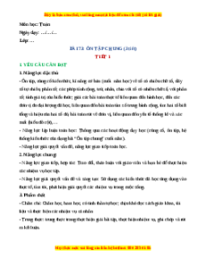 Giáo án Ôn tập chung Toán lớp 4 Kết nối tri thức