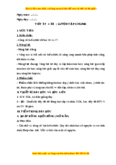Giáo án Luyện tập chung trang 69 Toán 6 Kết nối tri thức