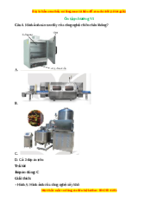 Trắc nghiệm tổng hợp Công nghệ 10 Chương 6