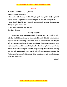 Đề thi cuối kì 1 Tiếng Việt lớp 3 Chân trời sáng tạo - Đề 9