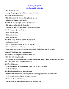 Đề cương ôn tập Cuối kì 1 Toán 12 Cánh diều cấu trúc mới (có tự luận)