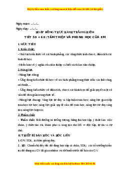 Giáo án Tấm thiệp và phòng học của em Toán 6 Kết nối tri thức