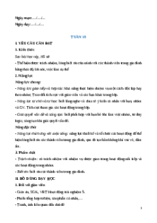 Giáo án Tuần 18 Hoạt động trải nghiệm lớp 5 Kết nối tri thức