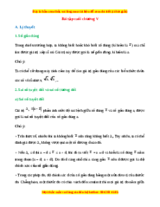 Tổng hợp lý thuyết Toán 10 Kết nối tri thức Chương 5