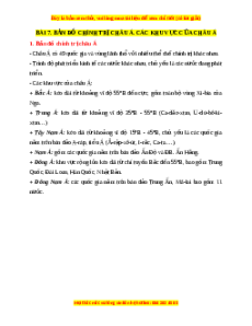 Lý thuyết Địa lý 7 Kết nối tri thức Bài 7: Bản đồ chính trị Châu Á, các khu vực Châu Á