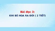 Giáo án Powerpoint Đọc: Khi bé Hoa ra đời Tiếng Việt lớp 5 Cánh diều