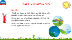 Giáo án Powerpoint Bài 9 Địa lí 10 Chân trời sáng tạo: Khí áp và gió