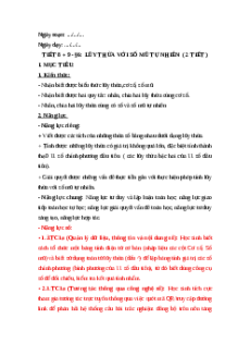 Giáo án NLS Toán 6 Kết nối tri thức Bài 6: Luỹ thừa với số mũ tự nhiên